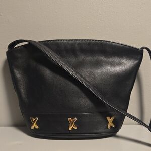 Paloma Picasso Black Leather Crossbody